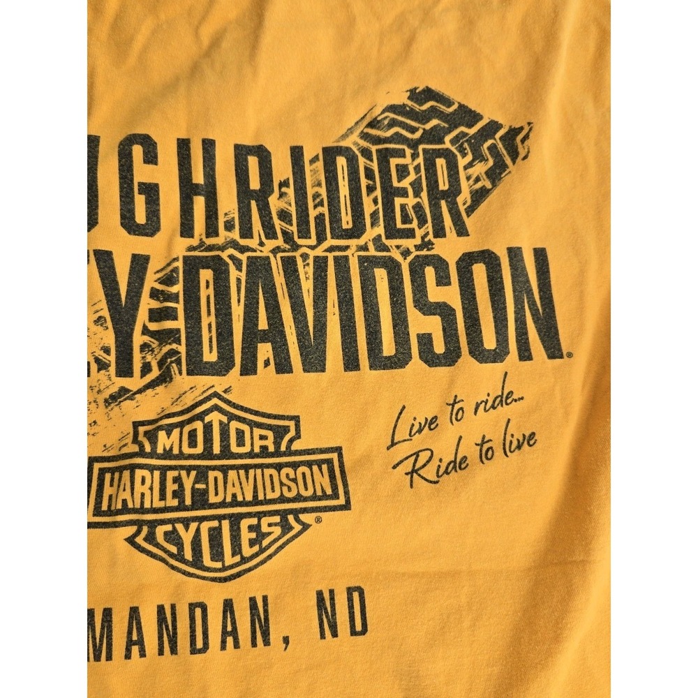Harley-Davidson T-Shirt Mens XL Daylights Burnin Skeleton Cowboy Roughrider HD - Picture 10 of 10